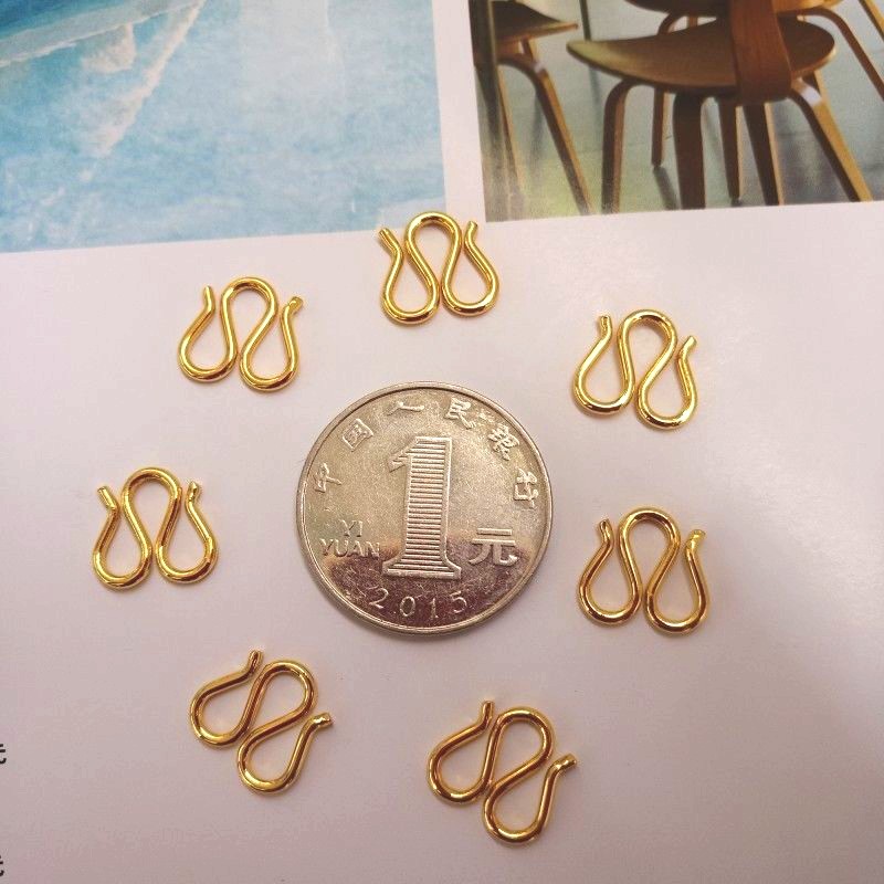 泰国佛牌连专用扣 m扣w扣项链接口接头扣子通用 镀金保色饰品配件