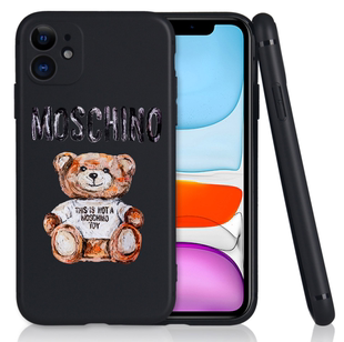 MOSCHINO air plus mini max适用于苹果手机壳油画小熊12 pro ultra iPhone13