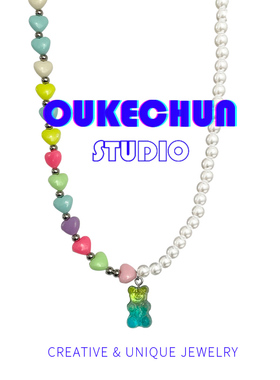 树脂女甜酷辣妹配饰百搭