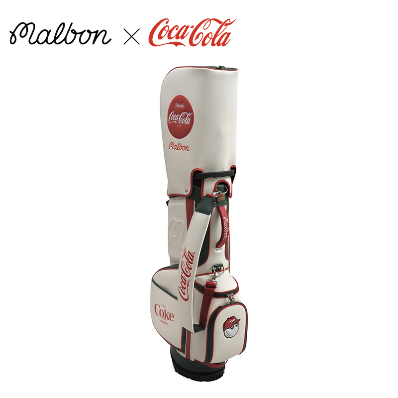 MALBON X COCA-COLA可口可乐联名便携高尔夫支架包PU多功能球包