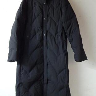 2025年秋冬新款连帽舒适保暖中长款羽绒服鸭绒休闲外套Y309183Y