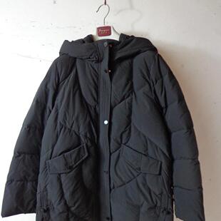 2024新款短款连帽中老年妈妈装羽绒服女厚外套Y309300Y