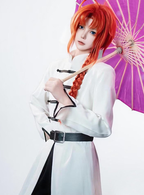 银魂cos服 白色神威cos服 动漫cosplay二次元服装男全套