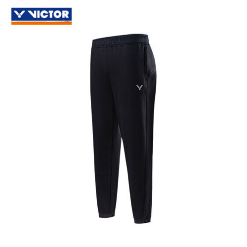 威克多victor胜利羽毛球长裤35806秋冬加厚拉链口袋束脚高弹力
