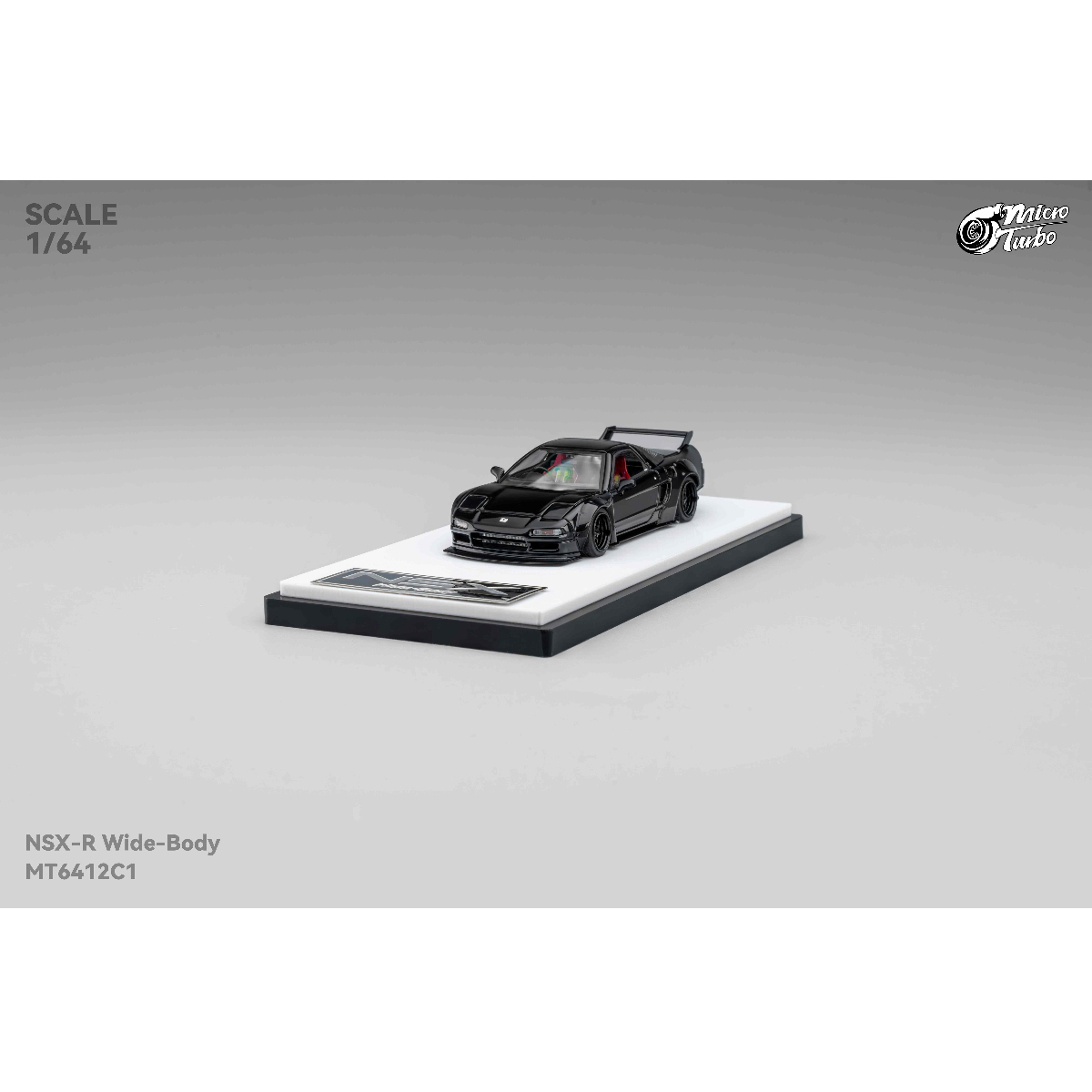 Micro Turbo 1:64 本田 NSX-R Widebody 黑武士 合金汽车模型