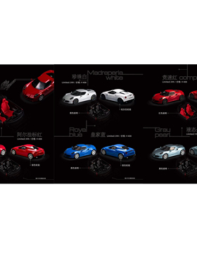 Cars Lounge 1:64 阿尔法罗密欧 Romeo 4C 树脂仿真汽车模型