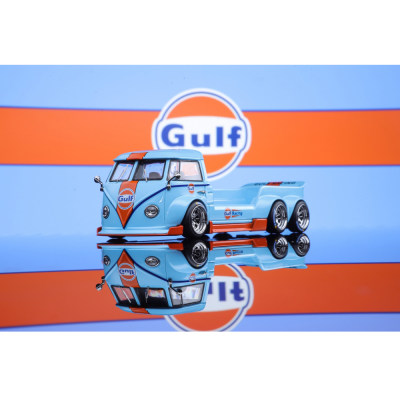 Liberty 1:64 大众 VW 拖车 GULF 海湾 合金仿真汽车模型