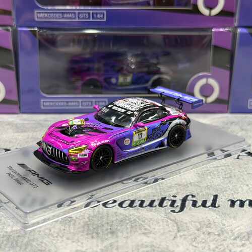 KILOWORKS 1:64 NZG 奔驰 AMG GT3 纽博格林 合金汽车模型