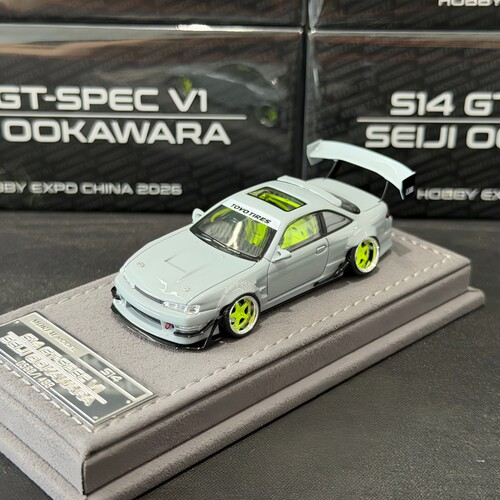 Mortal 1:64 S14 GT-SPEC V1 SEIJI OOKAWARA 合金汽车模型