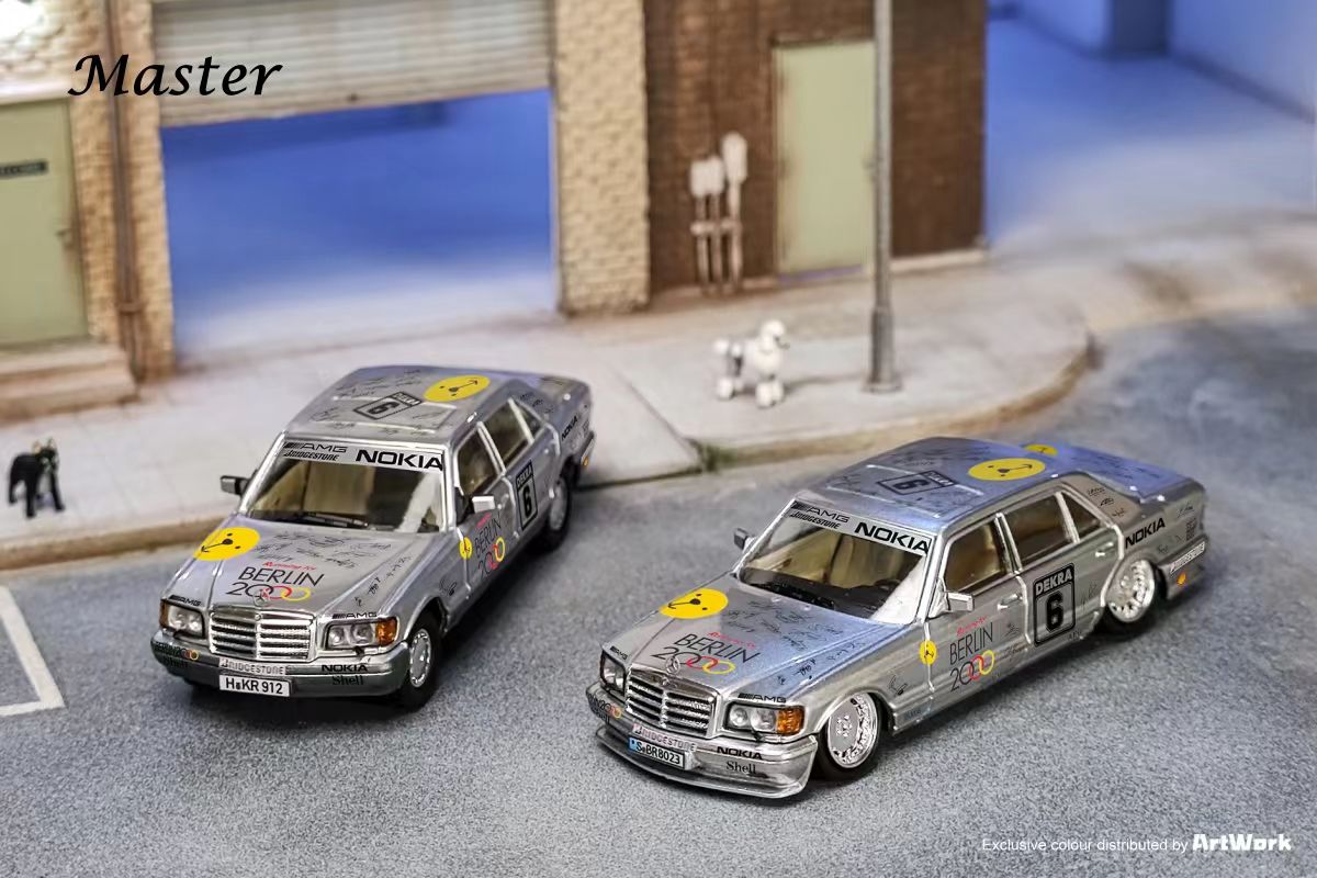 Master 1/64 奔驰 S级 CLASS W120 560SEL 柏林熊6# 合金汽车模型