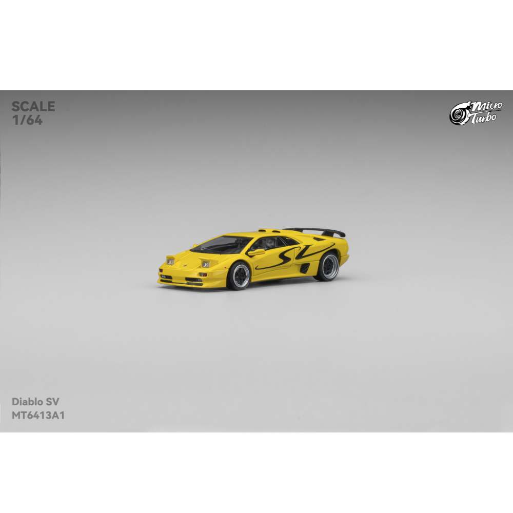 Micro Turbo 1:64 兰博基尼 Diablo SV 可翻灯 合金汽车模型