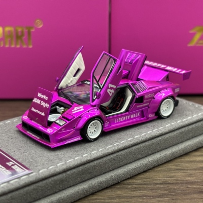 TopArt 1:64 Liberty Walk Countach 佛山会展版 合金汽车模型