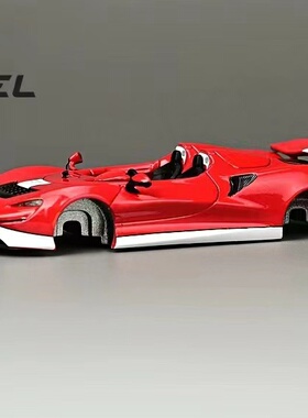 CM MODEL 1/64 迈凯伦 ELVA 红色 赠送一套轮子 合金汽车模型
