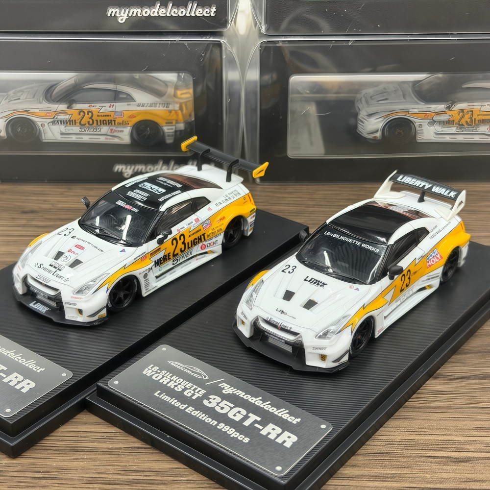 MC 1:64 LB SILHOUETTE WORKS GT 35GT-RR 合金汽车模型