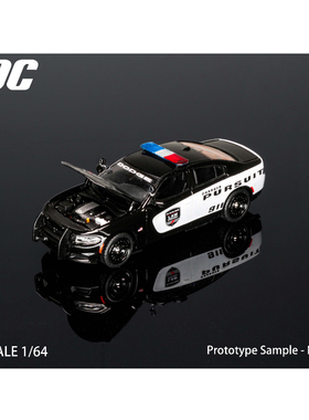 TPC 1:64 道奇 战马 Dodge Charger 开盖版 执法涂装 汽车模型