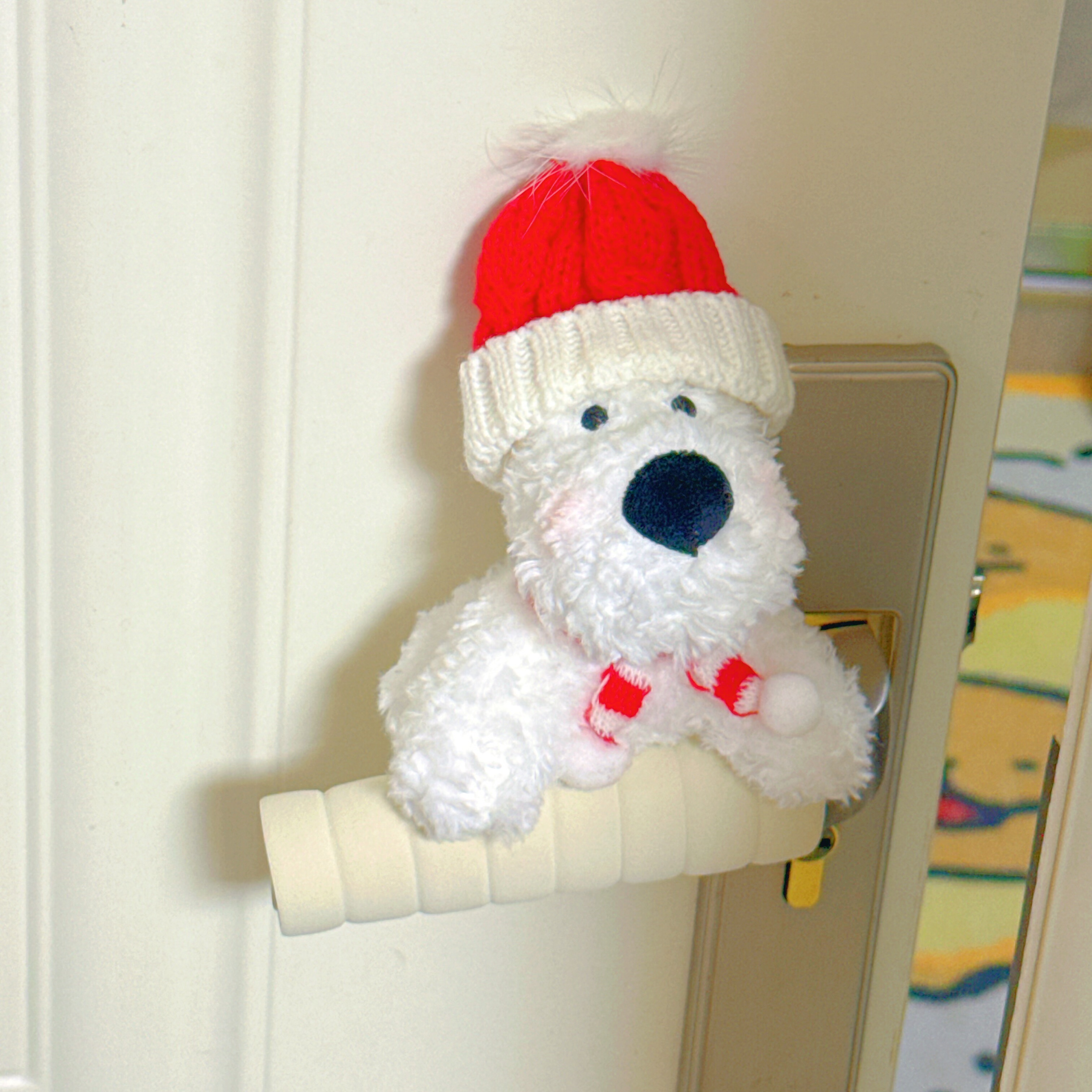 可爱帽子围巾西高地门把手保护套防静电儿童房间卧室防冻把手套,居家布艺,门把手套,淘宝优惠券,粉丝福利购,淘宝优惠卷