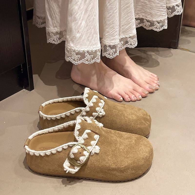 时尚复古厚底小个子增高勃肯鞋女2025秋季新款舒适两穿单鞋ins潮