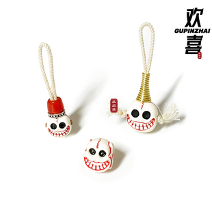 GUPINZHAI·猛犸牙欢喜顶住腰珠三通精品文玩天然手工菩提串配饰