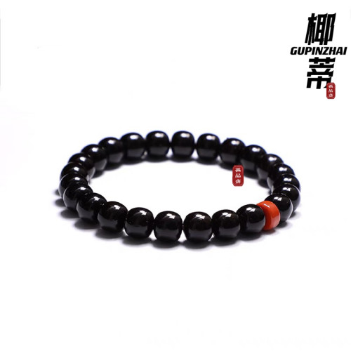 搭配款黑金椰蒂老型手串