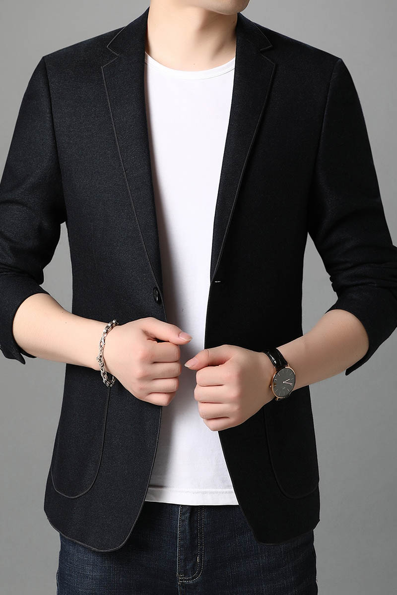 YT8125男式秋季2021新款西装男西服简约外套修身商务休闲男装,男装西服,电商B360