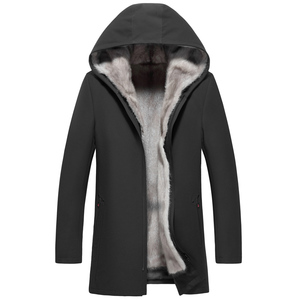YP男士貂皮真皮水貂皮克服整貂银兰貂内胆皮草大衣冬图片