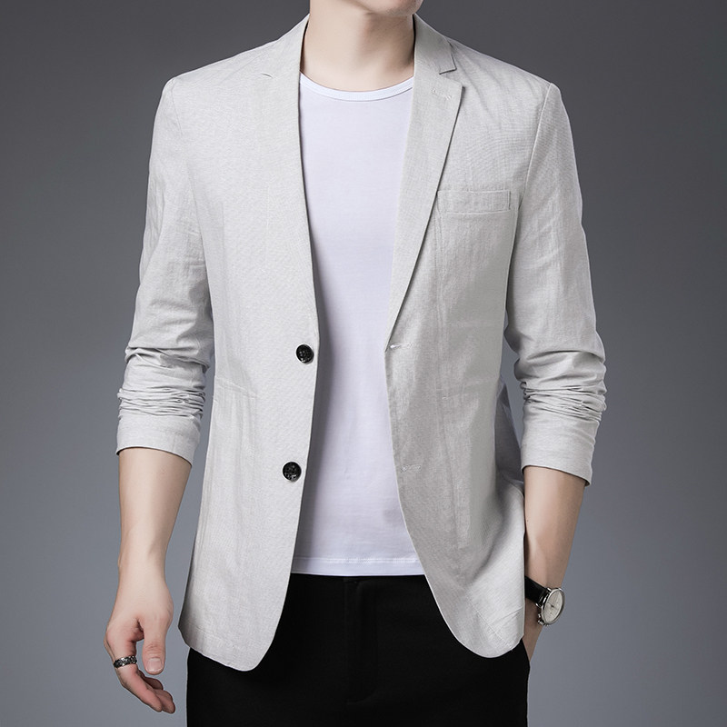 YY6629903秋季新款西装男西服简约外套商务休闲男装P205图片