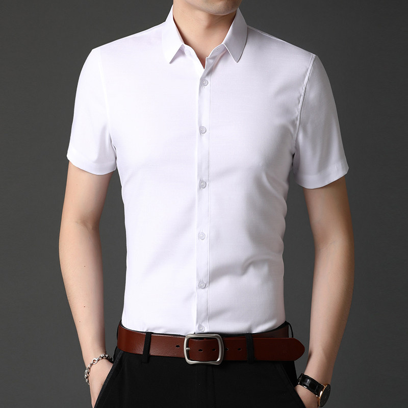 C68002023年夏季新款男式短袖衬衫男商务休闲高端男装P60,男装衬衫,电商B360