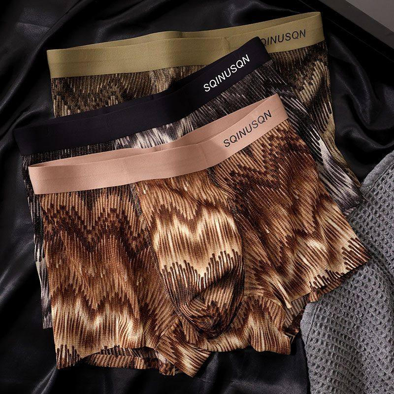 男士内裤薄款透感网纱短裤衩个性印花7A级抑菌男青年中腰四角裤衩,女士内衣/男士内衣/家居服,男平角内裤,淘宝优惠券,粉丝福利购,淘宝优惠卷