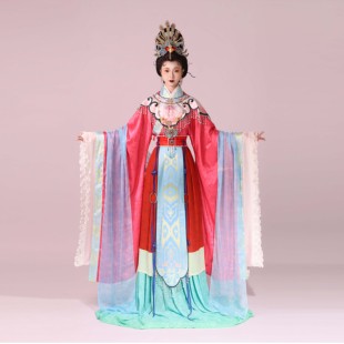 华姿仪赏【湘娥双姝】2026新品晋制神仙服汉服套装有常规和拖尾款