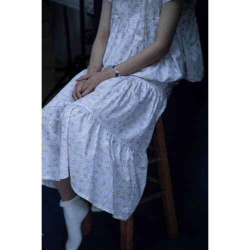 英国liberty2025Tana Lawn《The Cast act》云状贝壳褶皱半身裙