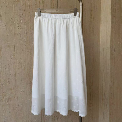 2025夏季新款全棉刺绣A字半身裙XZ-D925015