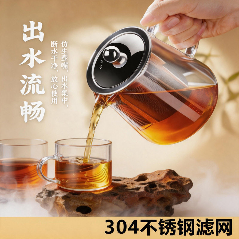 加厚茶壶泡茶壶套装玻璃耐高温耐煮茶器茶水分离过滤家用花茶ZL5