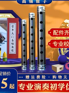 管子乐器初学者催泪管小A调黑檀乌木专业大G调高锡大F新手入门