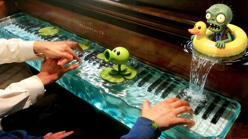 【钢琴谱】Watery Graves植物大战僵尸——泳池BGM四手联弹版本
