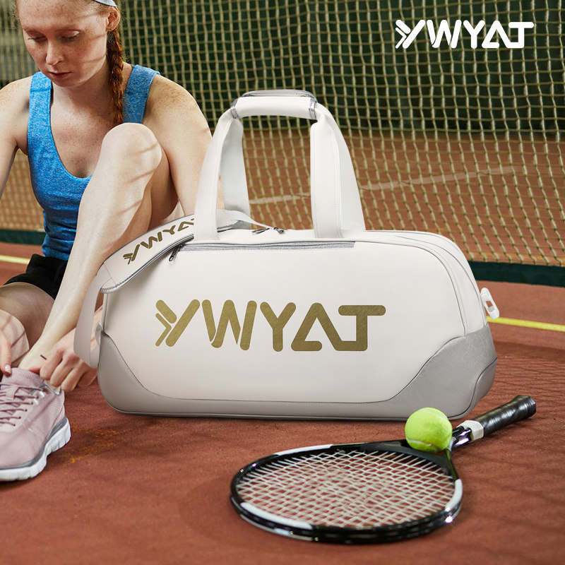 YWYAT新款网球包单肩6支装男女隔热层球拍仓羽毛球拍包有独立鞋仓