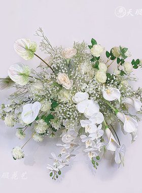 室内花艺软装绢花康乃馨壁挂定制