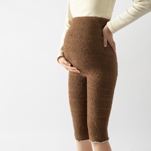 超高腰大弹力不勒舒适胖MM孕妇可穿保暖5分短裤软绵绵暖宫裤大码