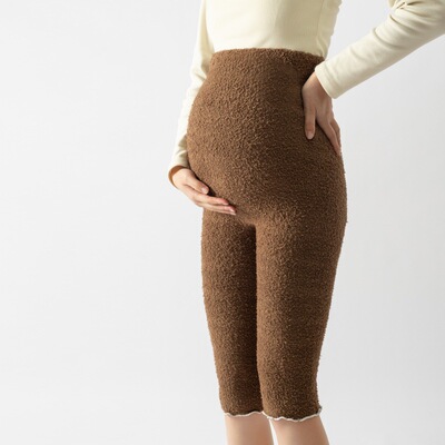 超高腰大弹力不勒舒适胖MM孕妇可穿保暖5分短裤软绵绵暖宫裤大码
