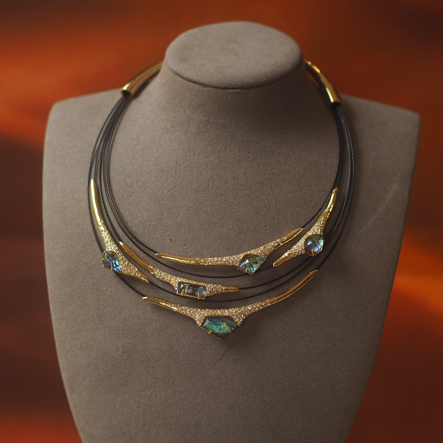 项链高级感轻奢小众贝母镶嵌