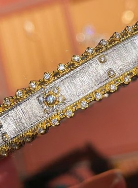 拉丝太阳花金祖母S925纯银