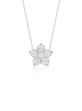 项链女款花朵吊坠花卉锁骨链