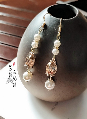 汉服步摇古装耳环
