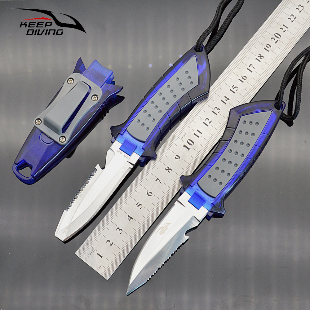 潜水员专用潜水刀 割绳器救生刀具割线工具技潜bcd渔鱼猎潜水小刀
