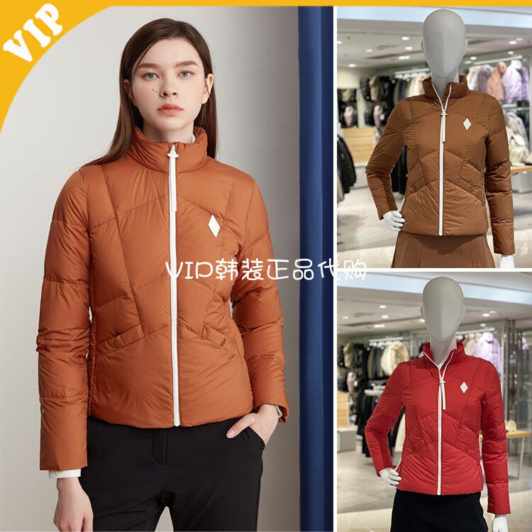 LeCoq公鸡轻量保暖不规则羽绒服