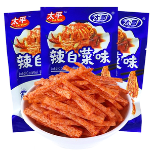 太哥辣白菜辣条休闲小吃8090后怀旧童年儿时麻辣味面筋校园小零食