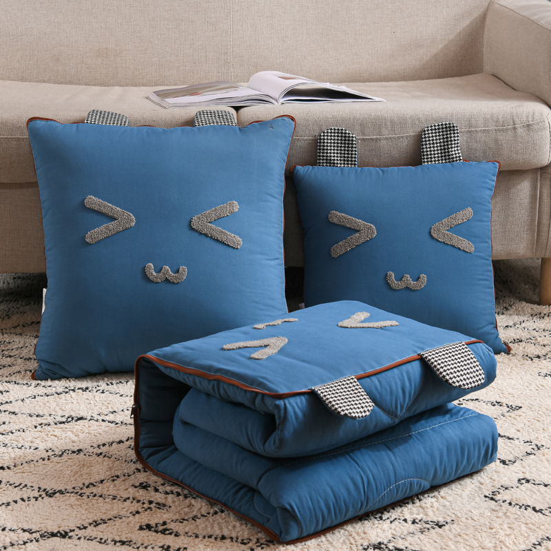 卡通抱枕被子两用靠垫沙发枕头被车载办公室多功能折叠午休空调被