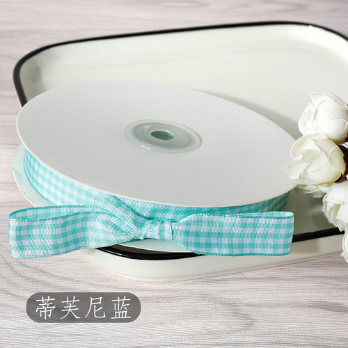 1.5cm双面格子带织带 服装辅料包边复古英伦风丝带鲜花礼品装饰带