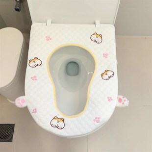 葫芦形马桶套箭子母卡通马桶坐垫家用坐便器套垫夏季 夏季 马桶垫子