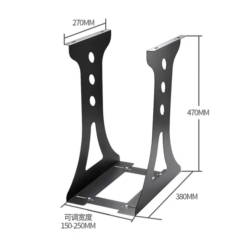 电脑主机托架悬挂金属台式机箱架子支架吊架底座支撑架桌底挂架
