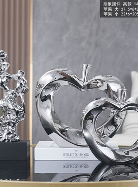 太湖石假山客厅摆件轻奢高档酒柜电视柜玄关桌面样板房艺术装饰品